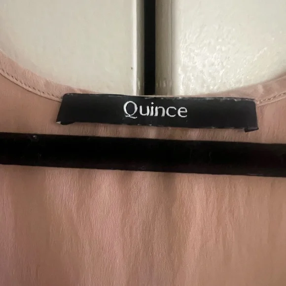 Quince Women's Washable Silk Sleepwear Set Size L Toasted Almond - Picture 3 of 10